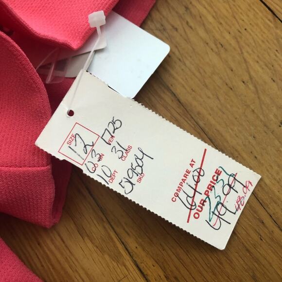 80s Vintage Pink Power Suit Dress - Picture 7 of 12